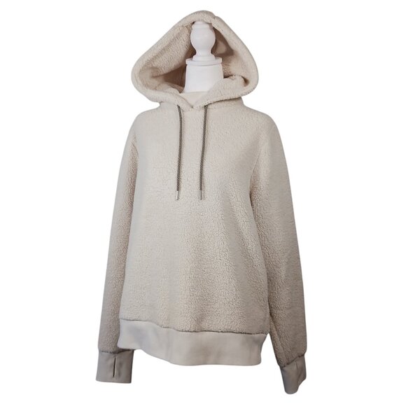 Athleta, Tugga Sherpa Hoodie, Creamy Ivory, Size Large, Cozy, Soft, Warm - Picture 6 of 16